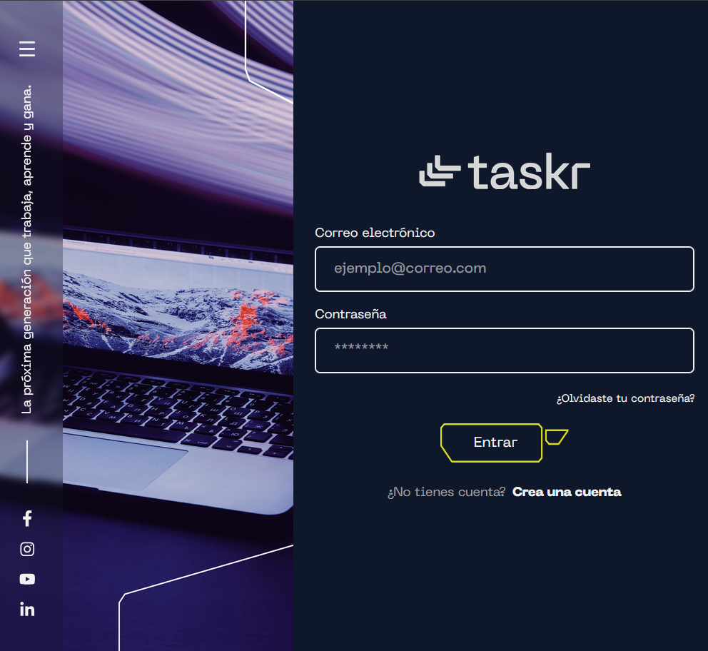 Vista previa de Taskr